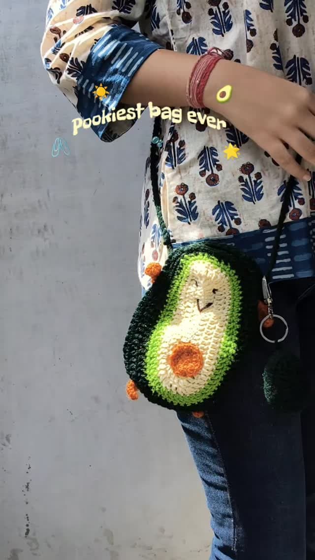 Avocado Crochet Bag
